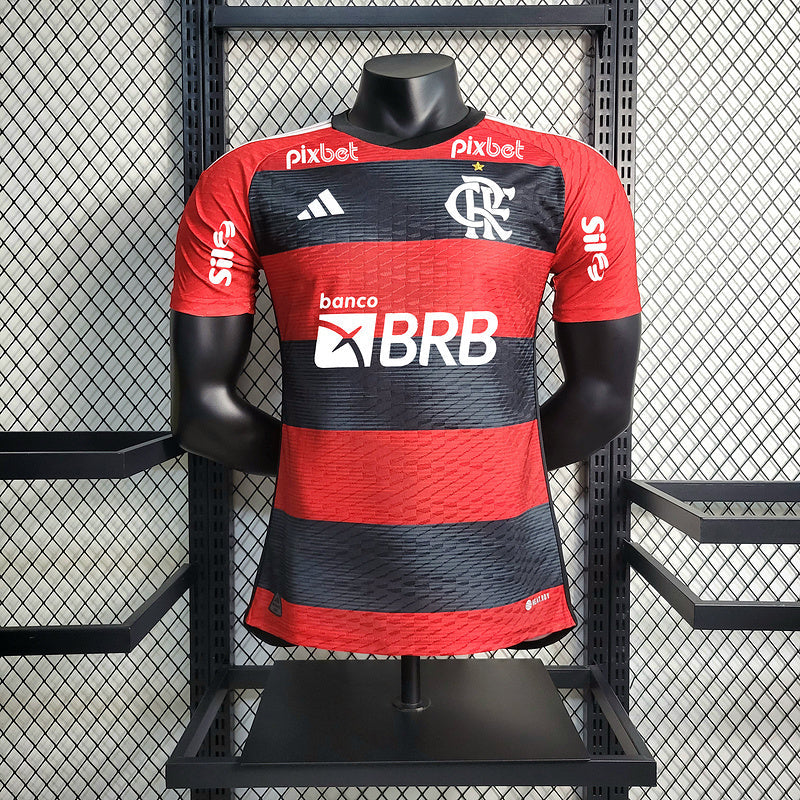 Flamengo 23-24 Home Player Versão Full patrocínio