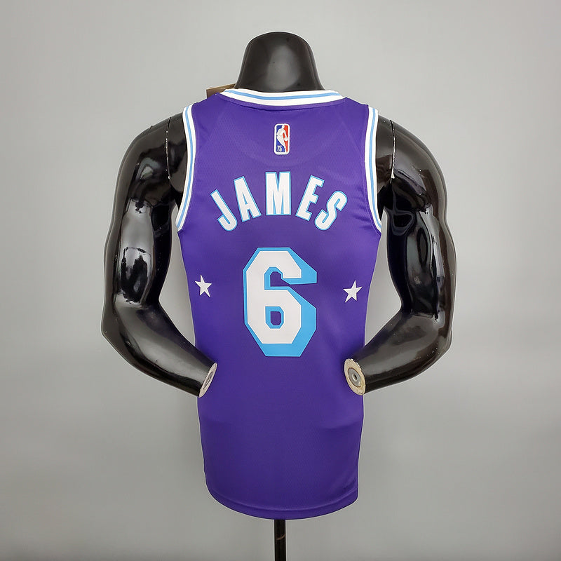 NBA Lakers LEBRON JAMES 6 roxa